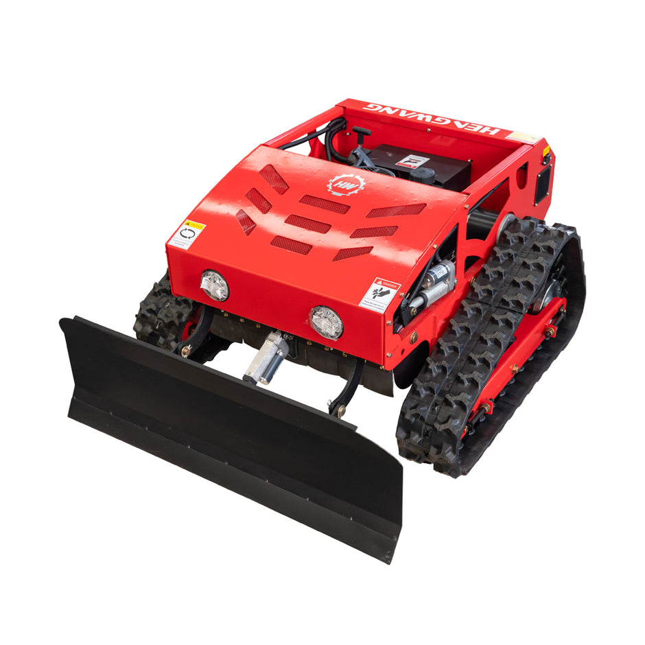 Remote Control Crawler Lawn Mower 224cc 45° All Terrain Gas Snow Plow