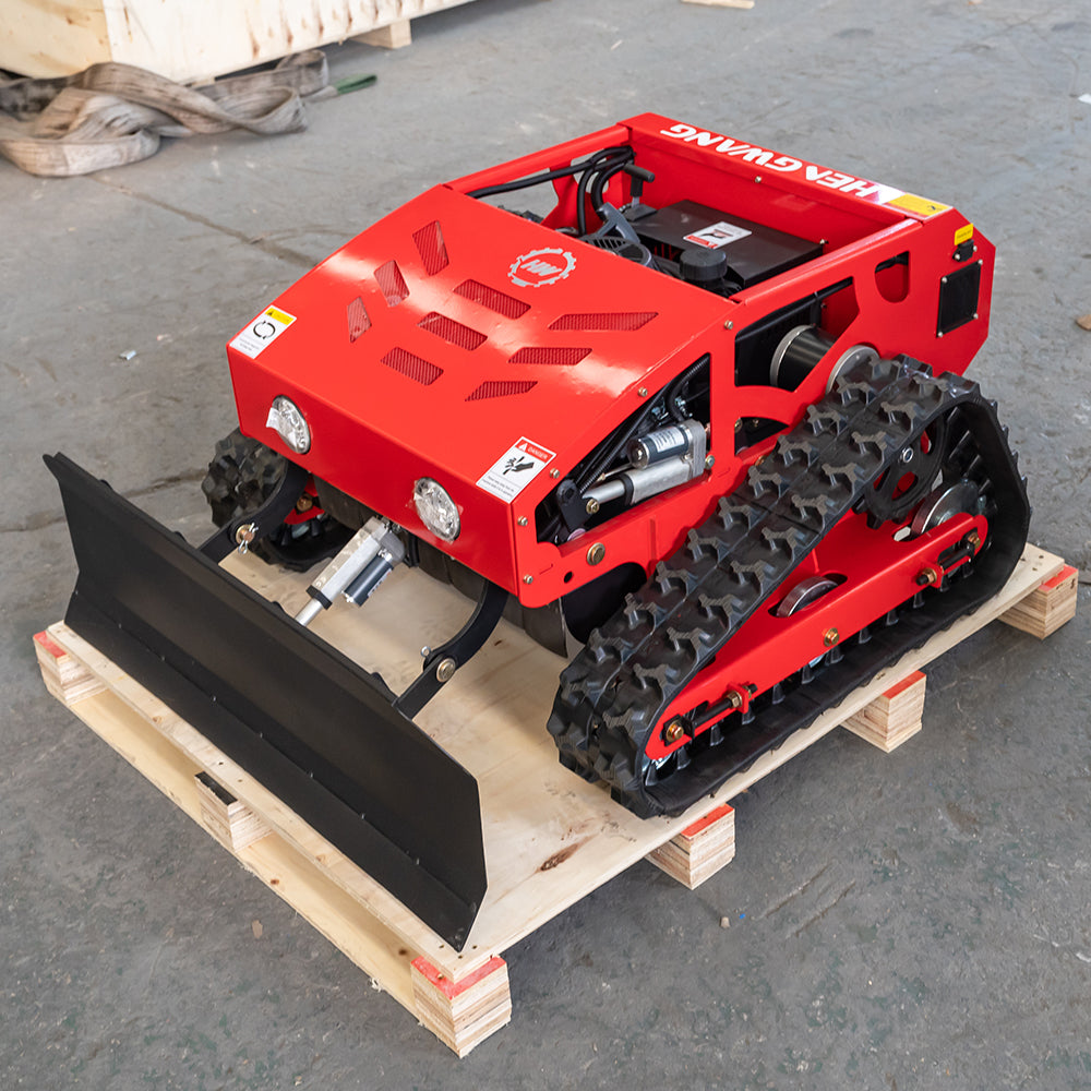 Remote control lawn mower, small crawler hybrid oil-electric mower, all-terrain lawn mower, garden mower, 45° climbing