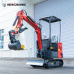 1.5Ton Mini Excavator | Extended Chassis & Boom Swing | 3 Colors Available