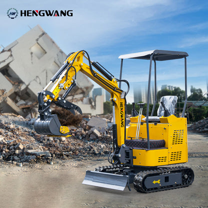 Mini Excavator With Powerful Engine Side swing Making Work Time-saving Available in 3 colors