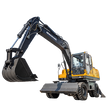HWL150 Wheeled Excavator.