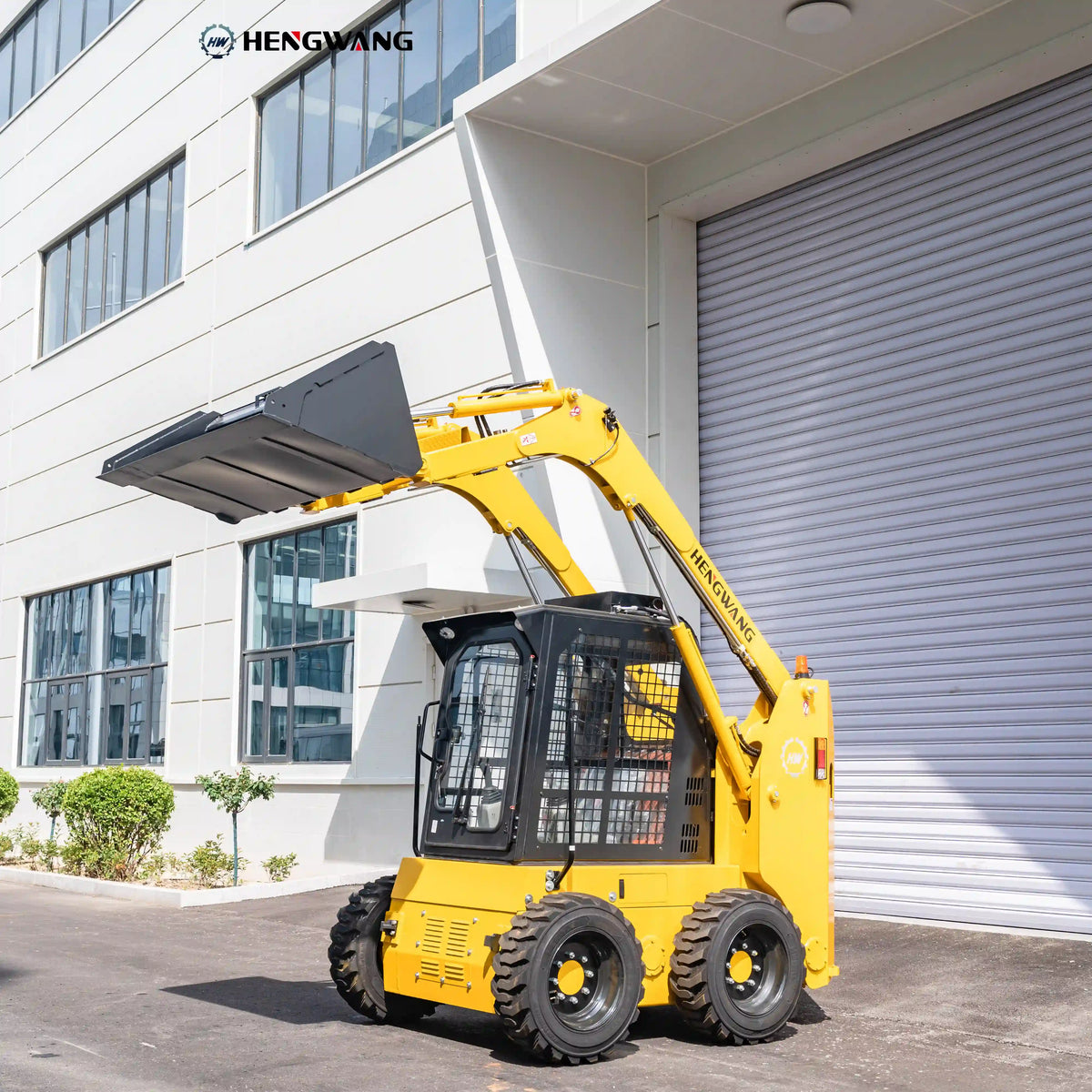 Compact Skid Steer Loader, 1,543 lb Load, 37kW Diesel