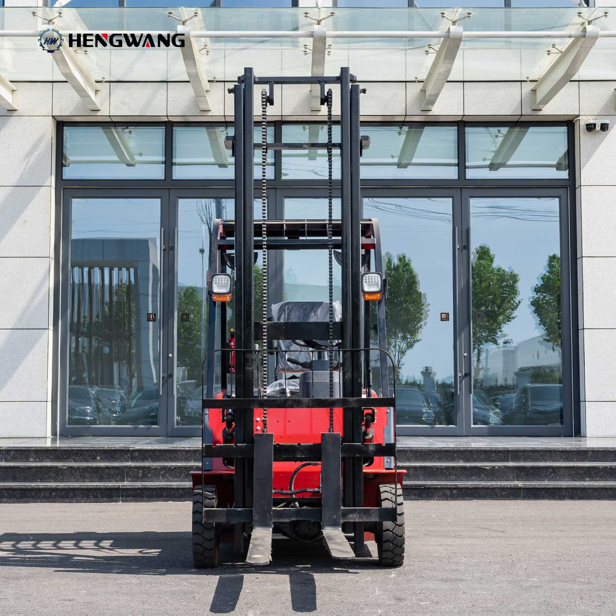 2,200 lb electric forklift for warehouse and material handling