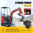 1.5Ton Mini Excavator | Extended Chassis & Boom Swing | 3 Colors Available