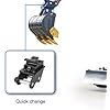 Mechanical Mini Excavator Quick Change Hitch, Backhoe Attachment, for 1T to 1.5T Excavators, 90MM/3.54in Span, 25MM/0.98in Hole Diameter, 90MM/3.54in Central Wheelbase
