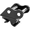Mechanical Mini Excavator Quick Change Hitch, Backhoe Attachment, for 1T to 1.5T Excavators, 90MM/3.54in Span, 25MM/0.98in Hole Diameter, 90MM/3.54in Central Wheelbase