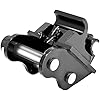 Mechanical Mini Excavator Quick Change Hitch, Backhoe Attachment, for 1T to 1.5T Excavators, 90MM/3.54in Span, 25MM/0.98in Hole Diameter, 90MM/3.54in Central Wheelbase