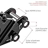 Mechanical Mini Excavator Quick Change Hitch, Backhoe Attachment, for 1T to 1.5T Excavators, 90MM/3.54in Span, 25MM/0.98in Hole Diameter, 90MM/3.54in Central Wheelbase