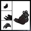 Mini Excavator Bucket, Backhoe Attachment, Small Digger Buckets, for 1T To 1.5T Excavators, 90MM/3.54in Span, 25MM/0.98in Hole Diameter, 90MM/3.54in Central Wheelbase (20cm/7.87in)