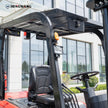 4400 lb electric forklift operator seat and steering wheel
