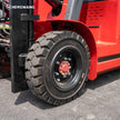 4400 lb electric forklift with heavy-duty solid tire