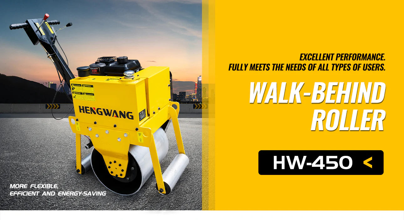 SKD-450 Walk Behind Vibratory Road Roller | Hydraulic Asphalt & Concrete Compactor
