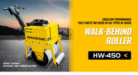 SKD-450 Walk Behind Vibratory Road Roller | Hydraulic Asphalt & Concrete Compactor