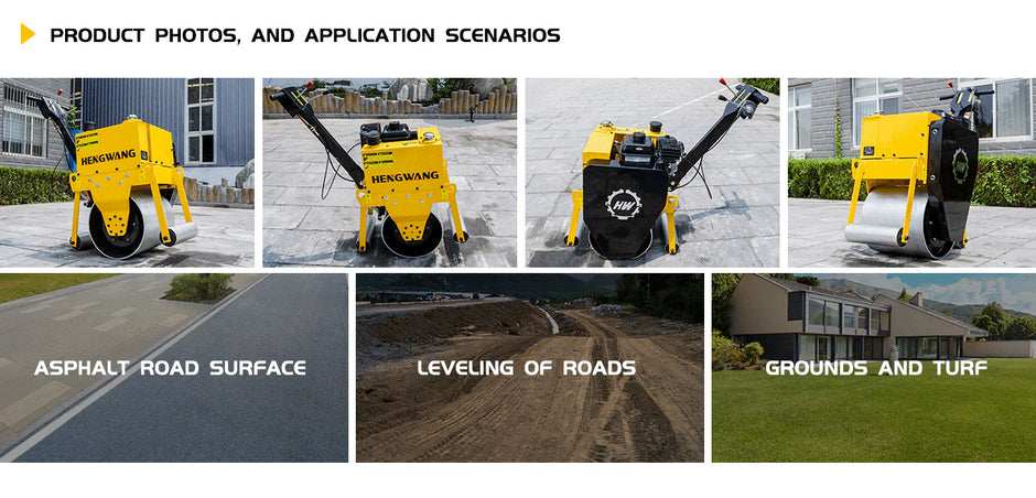SKD-450 Walk Behind Vibratory Road Roller | Hydraulic Asphalt & Concrete Compactor