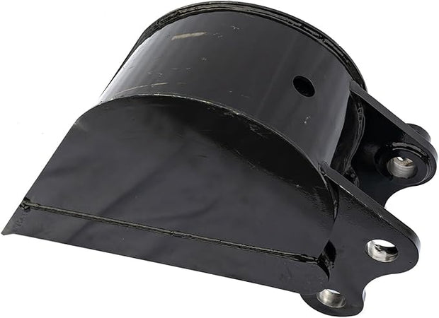 No Teeth Mini Excavator Bucket, Flat Tooth Backhoe Attachment, Small Digger Buckets, for Excavators, Span: 90MM/3.54in, Hole Diameter: 25MM/0.98in, Center Wheelbase: 90MM/3.54in (20cm/7.87in)