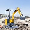 No Teeth Mini Excavator Bucket, Flat Tooth Backhoe Attachment, Small Digger Buckets, for Excavators, Span: 90MM/3.54in, Hole Diameter: 25MM/0.98in, Center Wheelbase: 90MM/3.54in (20cm/7.87in)