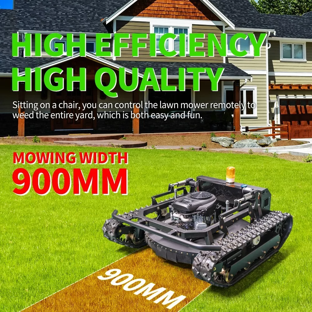 All Terrain Remote Control Off-Road Lawn Mower 27 HP Adjustable Mowing Height