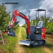 1.5Ton Mini Excavator | Extended Chassis & Boom Swing | 3 Colors Available