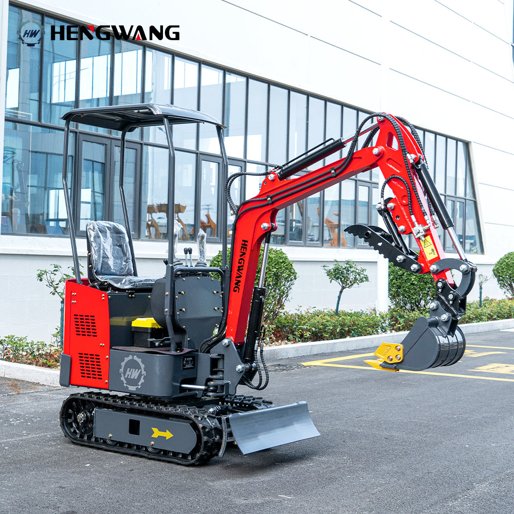 Free delivery on mini excavators with extended chassis and boom swing Available in 3 colors