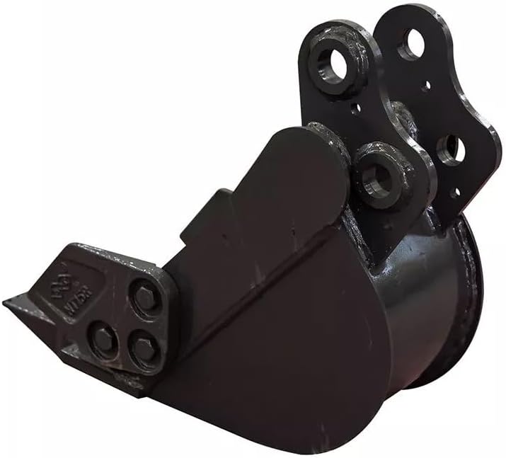 Mini Excavator Bucket, Backhoe Attachment, Small Digger Buckets, for 1T To 1.5T Excavators, 90MM/3.54in Span, 25MM/0.98in Hole Diameter, 90MM/3.54in Central Wheelbase (20cm/7.87in)