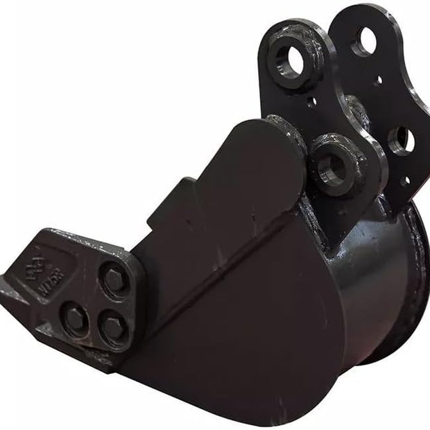 Mini Excavator Bucket, Backhoe Attachment, Small Digger Buckets, for 1T To 1.5T Excavators, 90MM/3.54in Span, 25MM/0.98in Hole Diameter, 90MM/3.54in Central Wheelbase (20cm/7.87in)