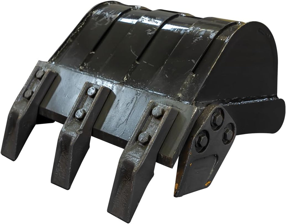 Mini Excavator Bucket, Backhoe Attachment, Small Digger Buckets, for 1T To 1.5T Excavators, 90MM/3.54in Span, 25MM/0.98in Hole Diameter, 90MM/3.54in Central Wheelbase (20cm/7.87in)