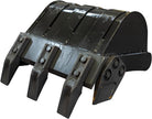 Mini Excavator Bucket, Backhoe Attachment, Small Digger Buckets, for 1T To 1.5T Excavators, 90MM/3.54in Span, 25MM/0.98in Hole Diameter, 90MM/3.54in Central Wheelbase (20cm/7.87in)