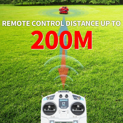 16 HP Remote Control Crawler Mower Adjustable Mowing Height Petrol Lawn Mower