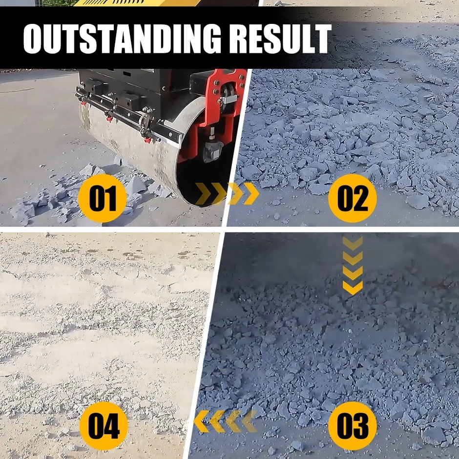 SKD-450 Walk Behind Vibratory Road Roller | Hydraulic Asphalt & Concrete Compactor