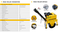 SKD-450 Walk Behind Vibratory Road Roller | Hydraulic Asphalt & Concrete Compactor