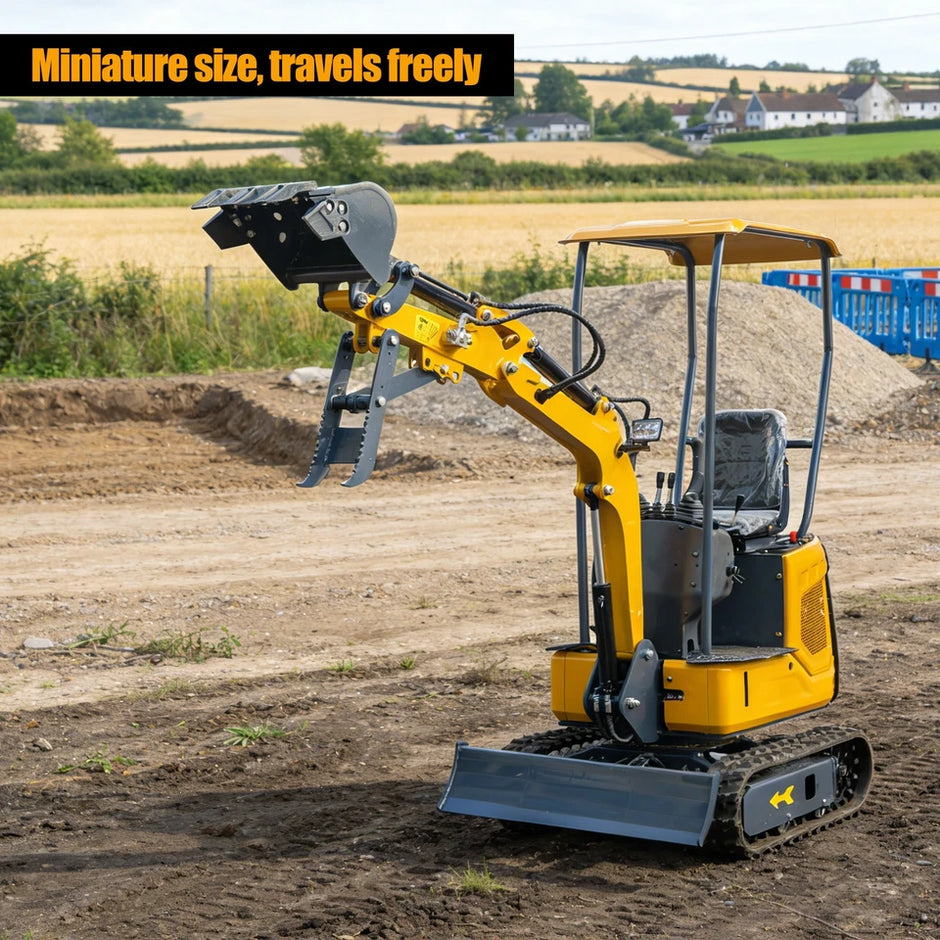 HENGWANG Mini Crawler Excavator, Branded Engine, EPA Certified – Free Shipping
