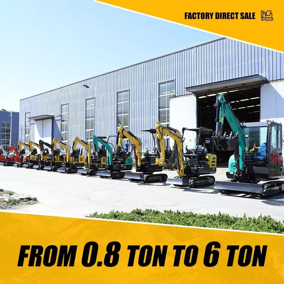 HENGWANG Mini Crawler Excavator, Branded Engine, EPA Certified – Free Shipping