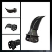 Mini Excavator Ripper, Backhoe Scarifier, Small Digger Attachment, for 1T to 1.5Tons Excavators, 90MM/3.54in Span, 25MM/0.98in Hole Diameter, 90MM/3.54in Central Wheelbase